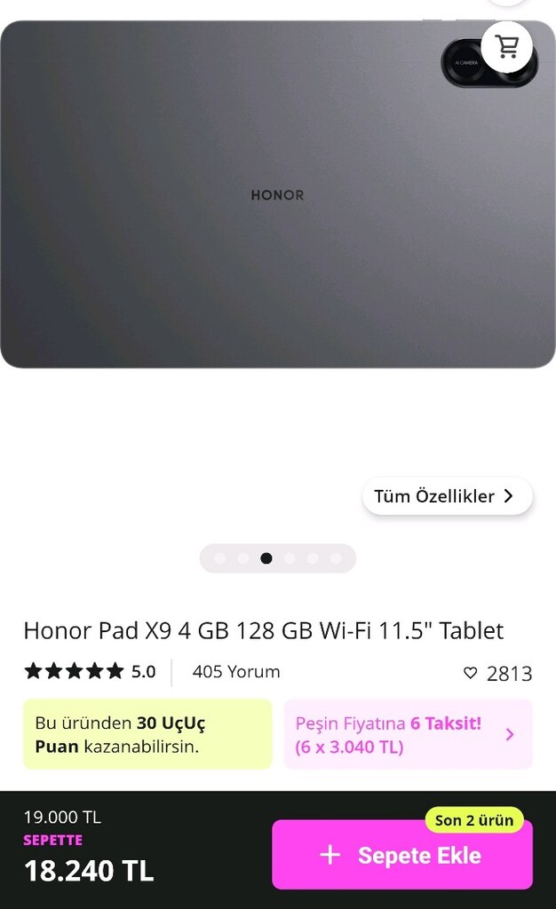 HONOR PAD X9 128 GB 11.5 Sorunsuz Temiz+FULL SET - 4