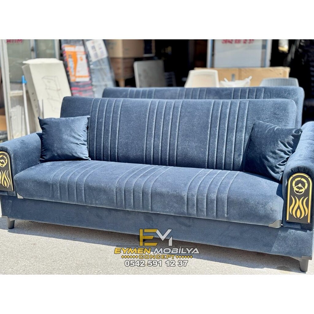 Sıfır Antrasit Gri Renk 2 Adet Lüx Kanepe - 4