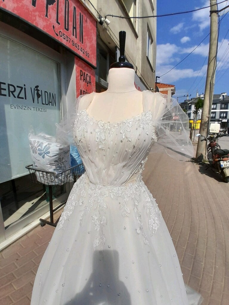 Straplez gelinlik 36/38 bedene uygun satılık - 6