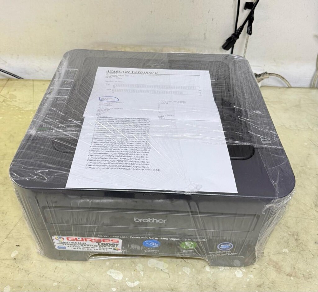 YAZICI BROTHER HL2250DN LASER Ekonomik Bakımlı Networklu - 8