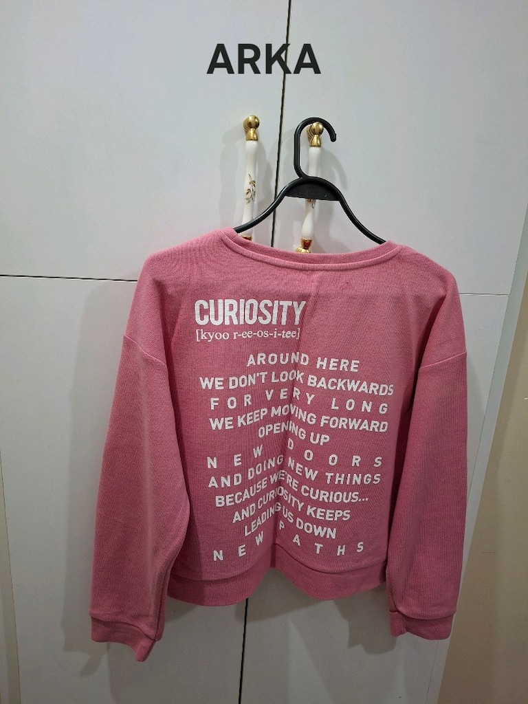 Kadın Pembe Sweatshirt - 2