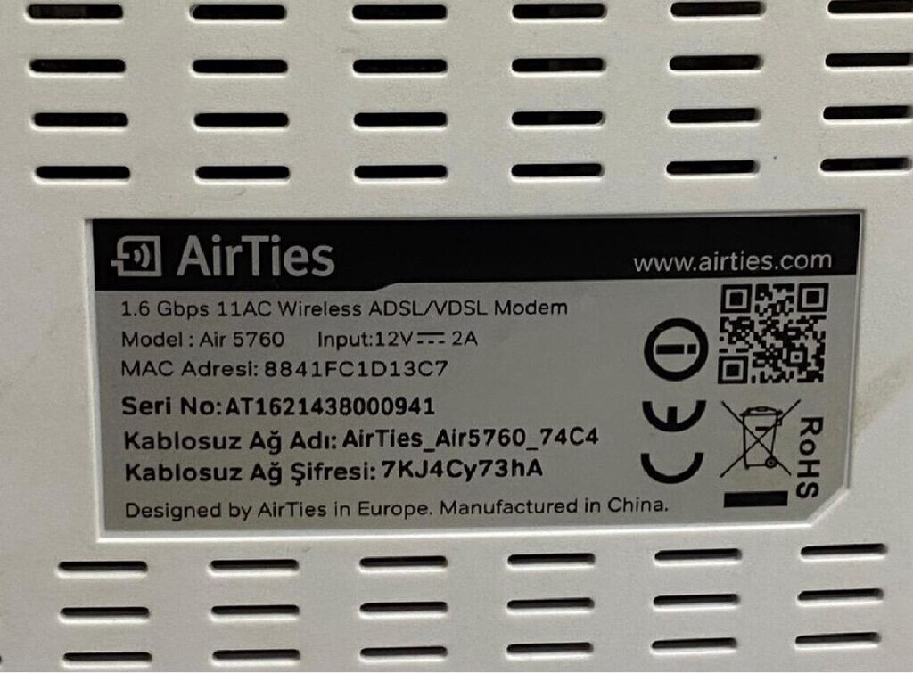 Airties Air 5760 4 Port 1600mbps vdsl2 modem - 3
