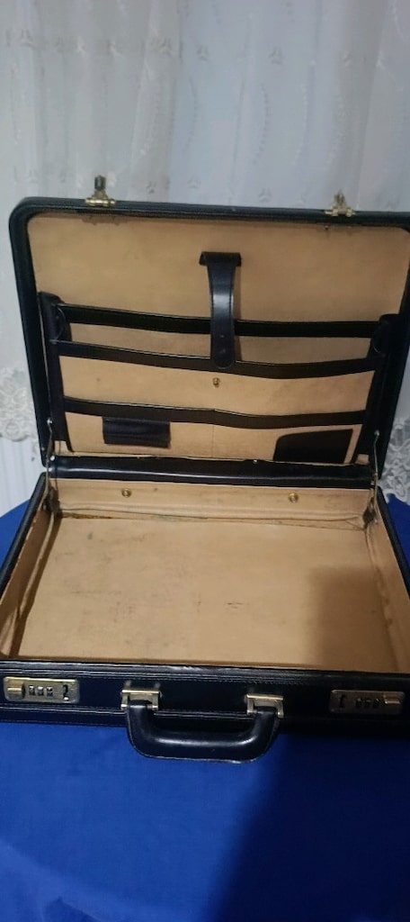 kilit şifreli vintage Bond çanta - 3