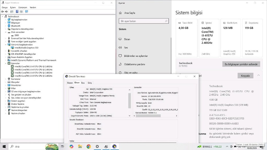 TechnoPc Öğrenci Ofis Günlük Kullanım İçin Sıfır Ayarında - 4