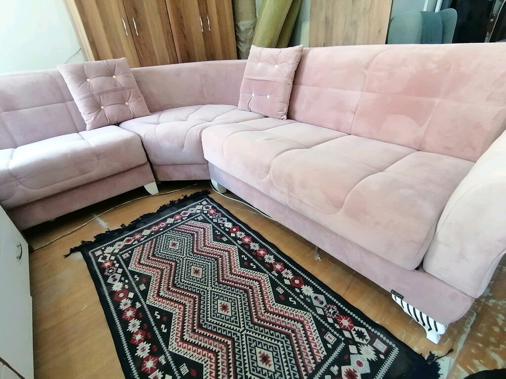 köşe dönerli l koltuk her iki tarafı da eşit ölçülerde - 6