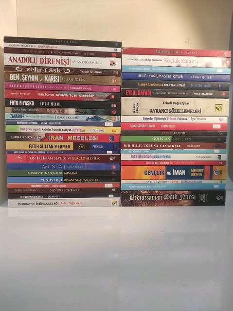 43 adet sıfır kitap