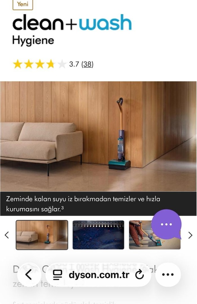 DYSON’’Dyson Clean+Wash Hygiene ıslak zemin temizleyici - 2