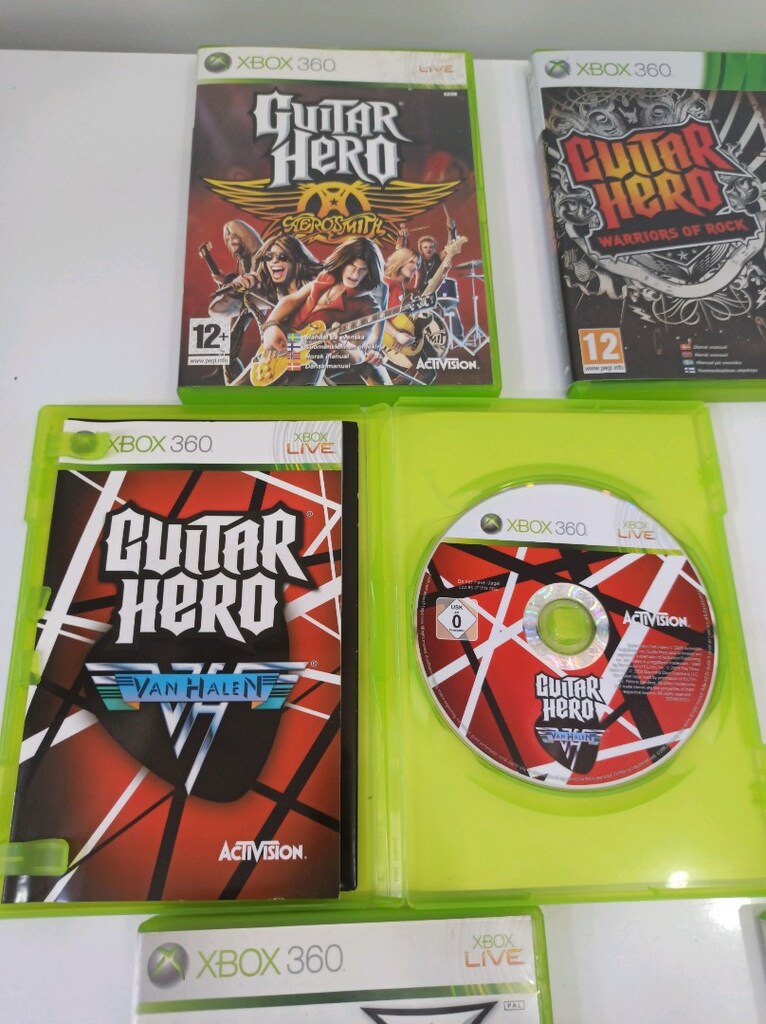 Xbox 360 Oyun Dvd Seti Guitar Hero Kutu kitapçık Mevcut - 7