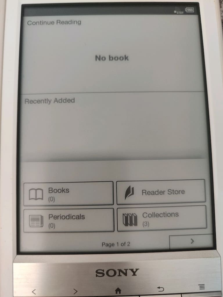 Sony PRS-T1e-kitap okuyucu - 2