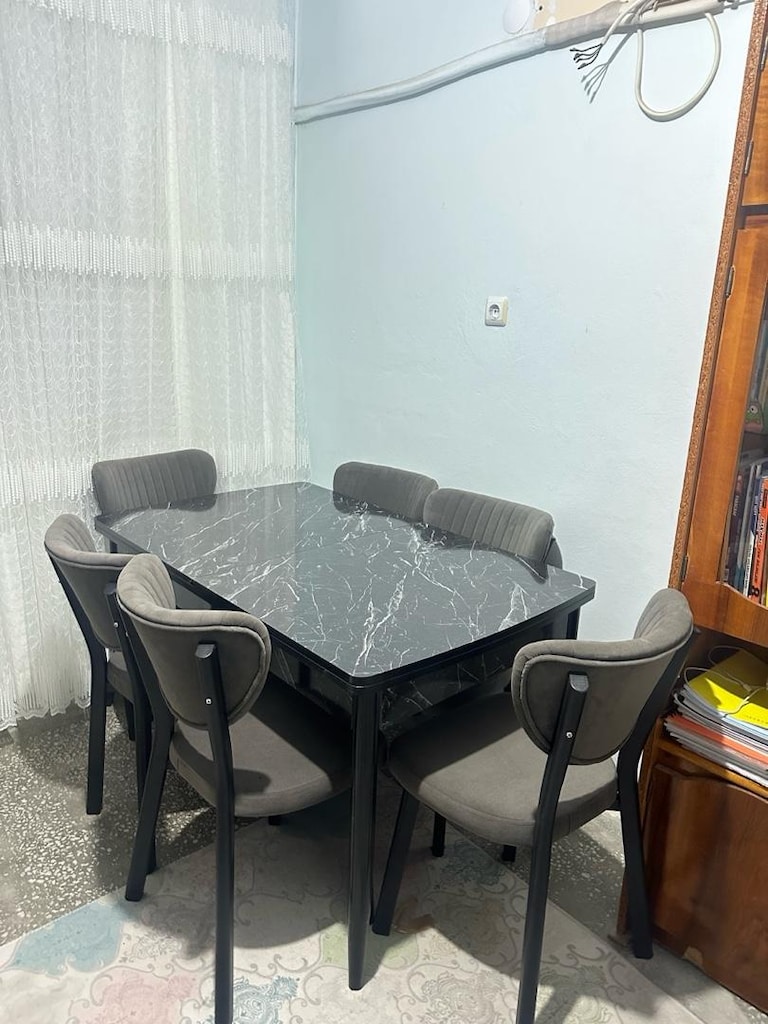 ultra lüks elma modeli masa Sandelye takımı sıfır ürün renk renk model - 7