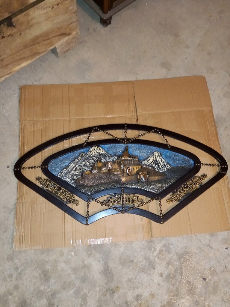 VİNTAGE "İSHAK PAŞA SARAYI"POLYESTER KABARTMA TABLO - 2