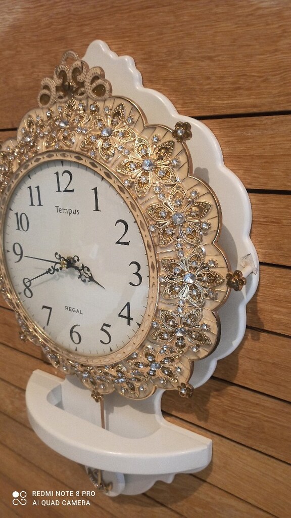 regal ahşap duvar saat - 3