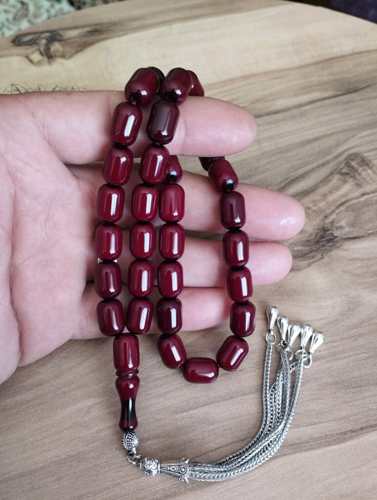 Sıkma Kehribar Tesbih - 3