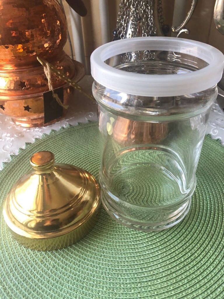 Eskinin şekerci kavanozu.kusursuz.vitrinde muhafaza edilmiş - 6