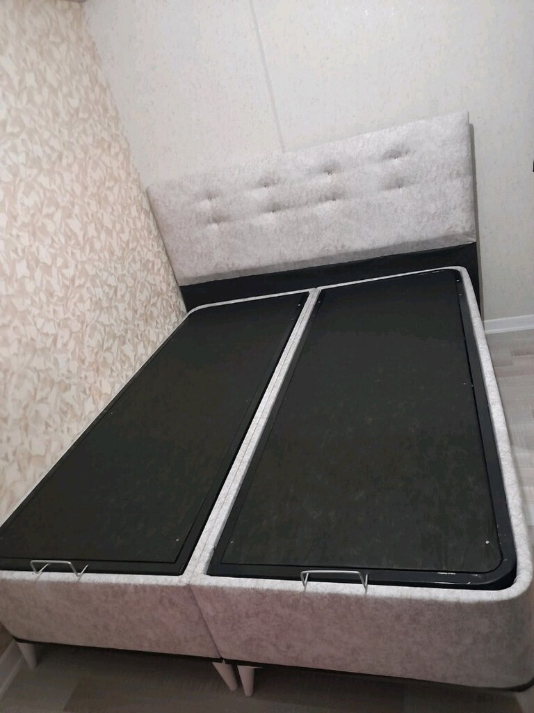 çift kişilik yatak baza başlık 3lü set - 2