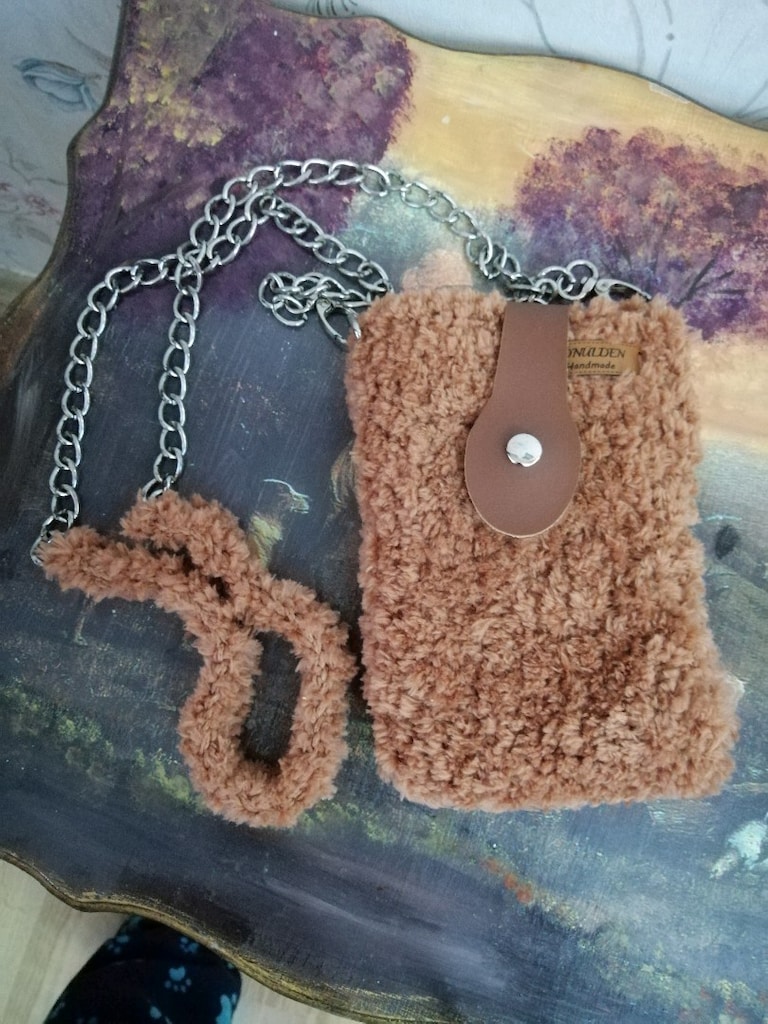 Peluş telefon çantası - 2
