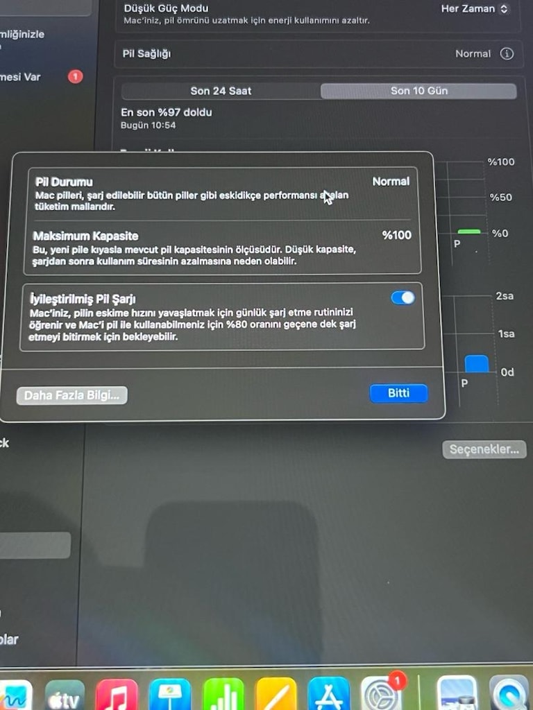 Devir sayisi 9 | Pil sağlığı %100 | Macbook air M2 16 GB 256 GB - 10