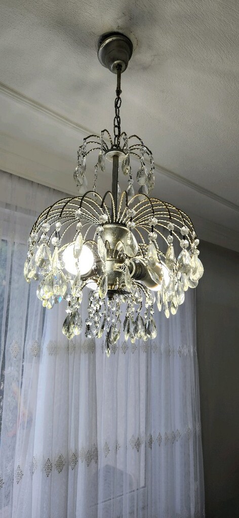 Salon Avize camlı kristal 2 adet - 2