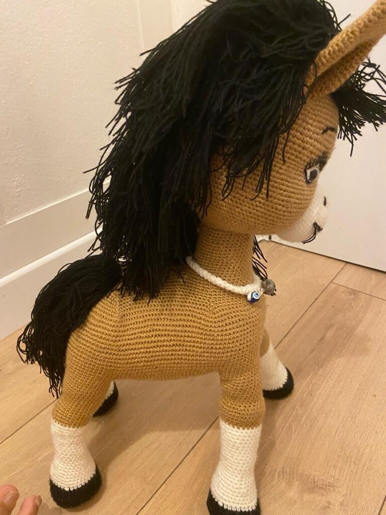 peluş örme doru at - 3