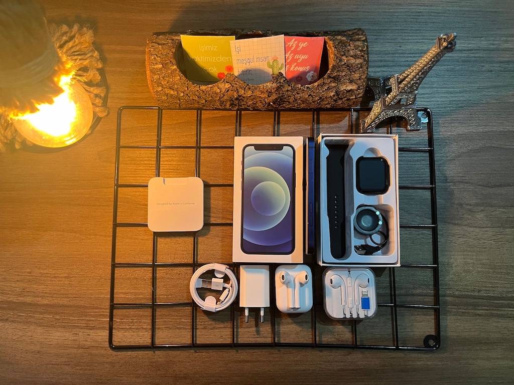 FULL AKSESUARLI İPHONE 12 BLUE - 6