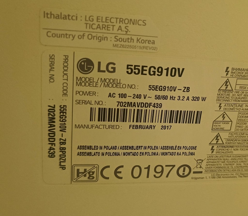 OLED Televizyon LG 55EG910V - 2