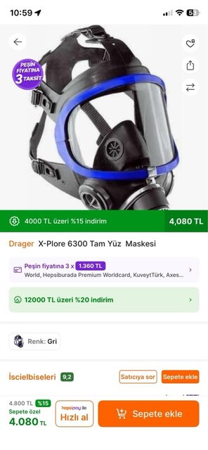 Drager Tam Yüz Maskesi