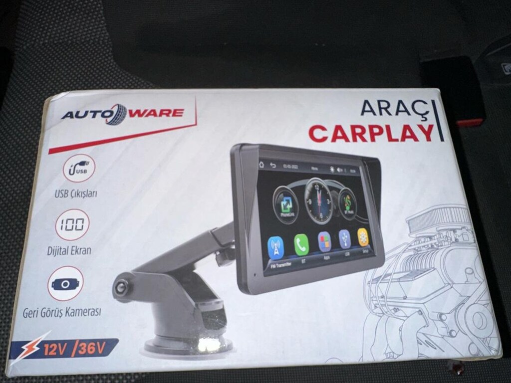 Autoware 7inç CarPlay Dokunmatik Ekran Hiç kullanılmadı. - 3