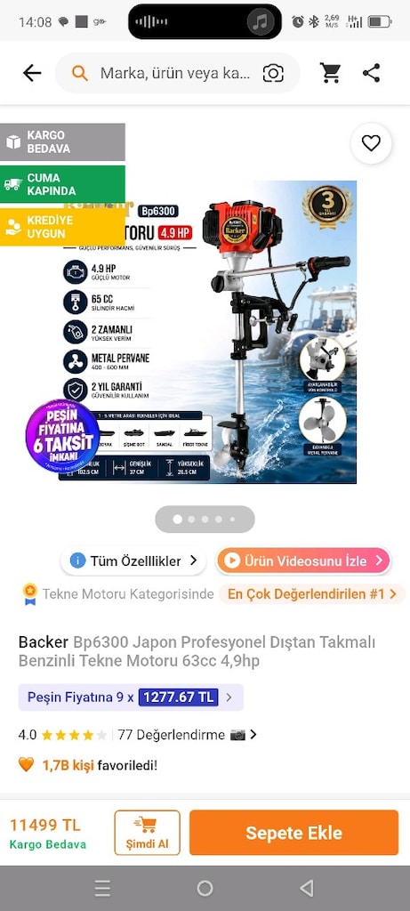 remixon bot ve backer bp6300 motor - 2