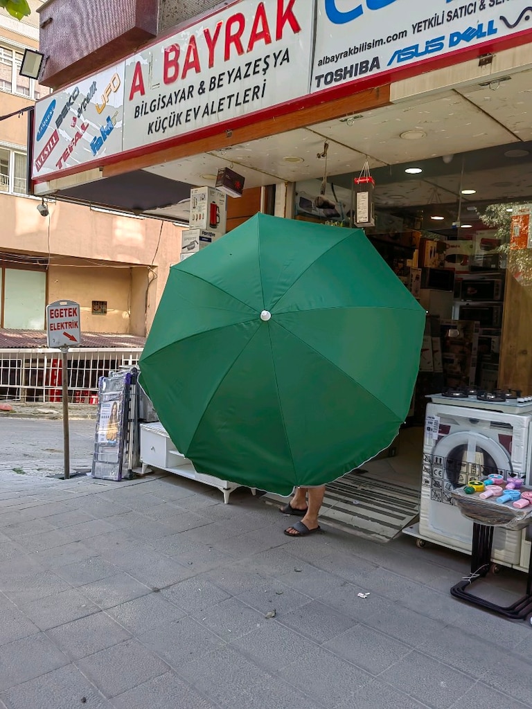 200CM PLAJ ŞEMSİYESİ GÖLGELİK TENTE KAMP KARAVAN PİKNİK MAGAZADAN SİFİ - 10