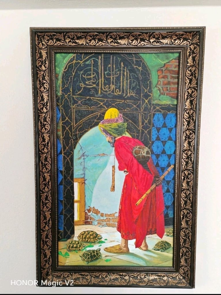 MUHTEŞEM BÜYÜK BOY 1.SINIF YAĞLI BOYA ESER REPRODÜKSİYON - 7