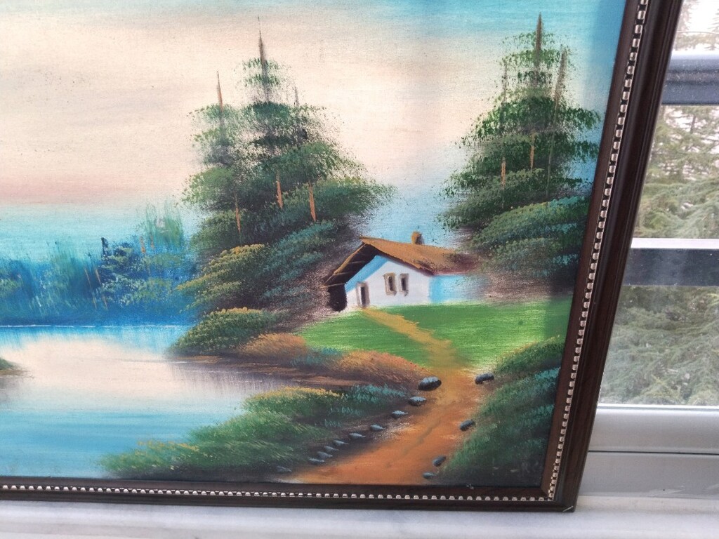 58x78 cm Kanvas Yağlı Boya Manzara Tablosu - 3