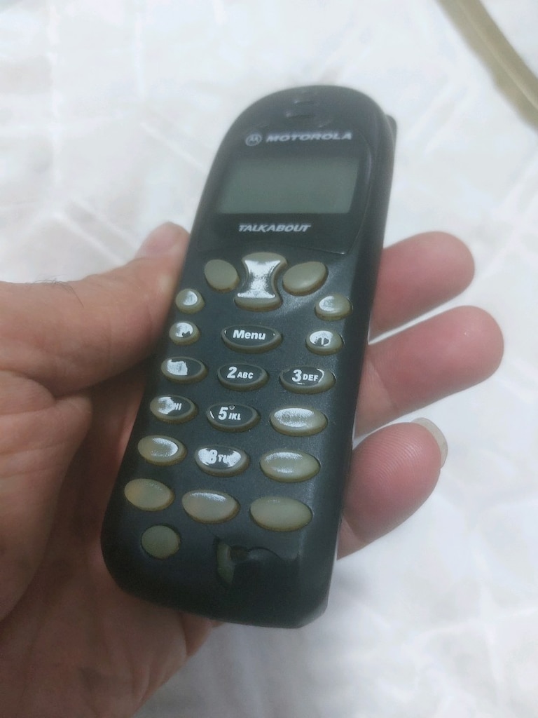 Motorola tuşlu cep telefonu. pili bitik - 10