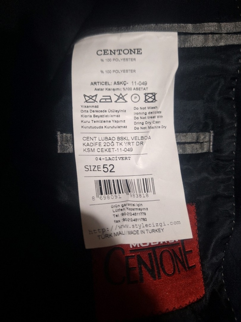 centone tertemiz prıl prıl kadife ceket - 5