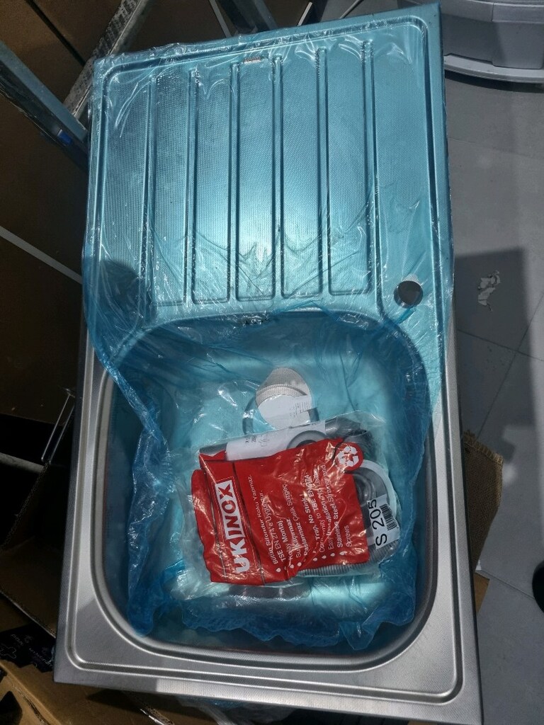 Ukinox Paslanmaz Desenli Tezgah Üstü Eviye - 2