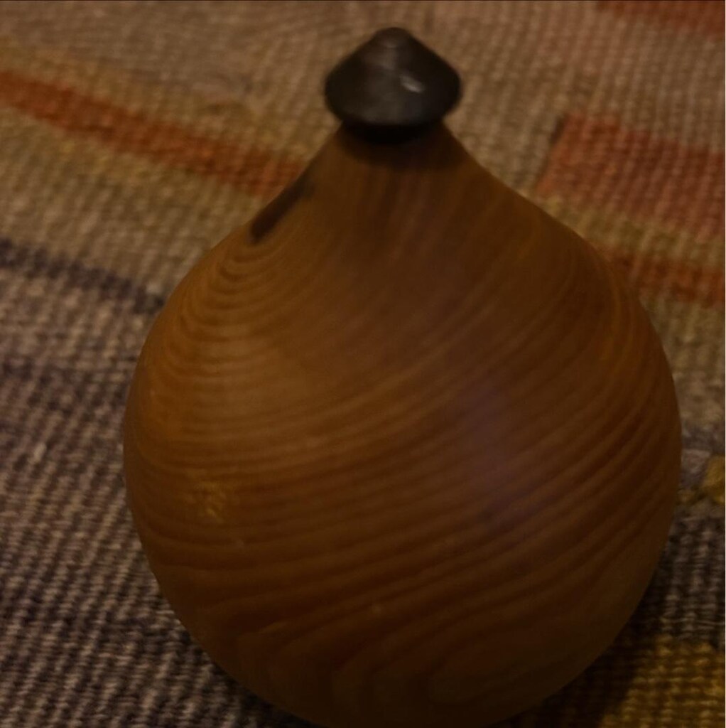 Vintage Ahşap Oyın Topacı - 4