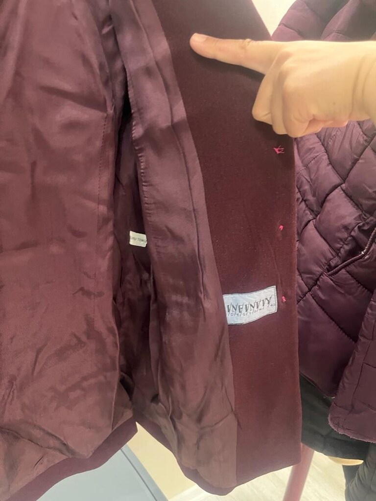 Bordo blazer ceket - 5