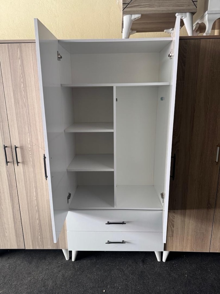 iki kapaklı elbise dolabı renk ve model var eve teslim abi kardeş mobi - 2