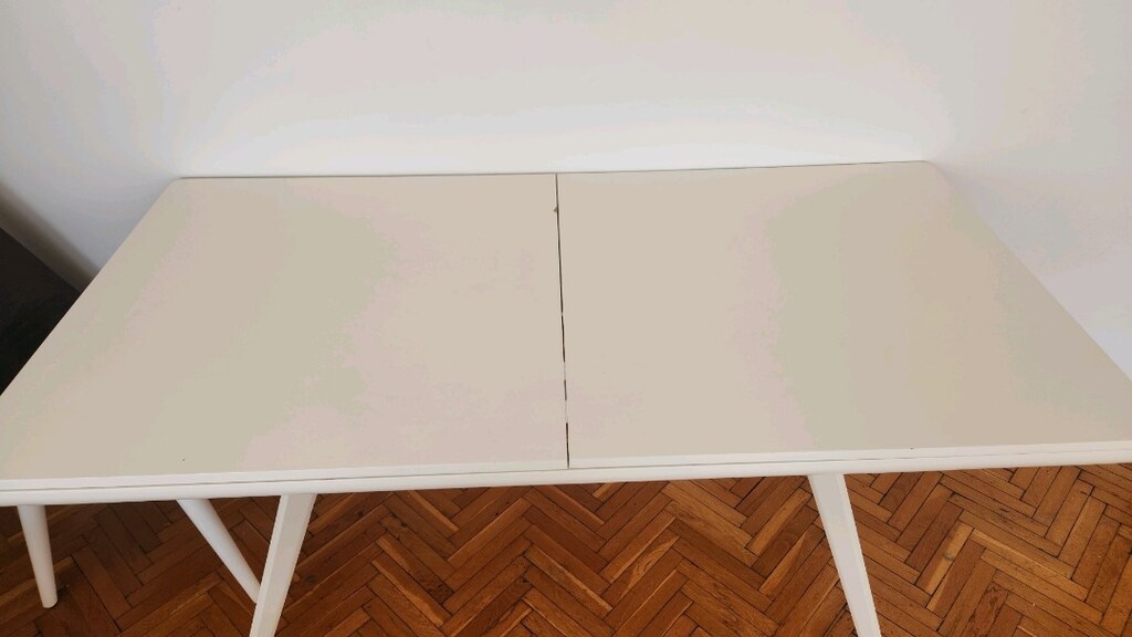 Ahşap sağlam beyaz masa - 2