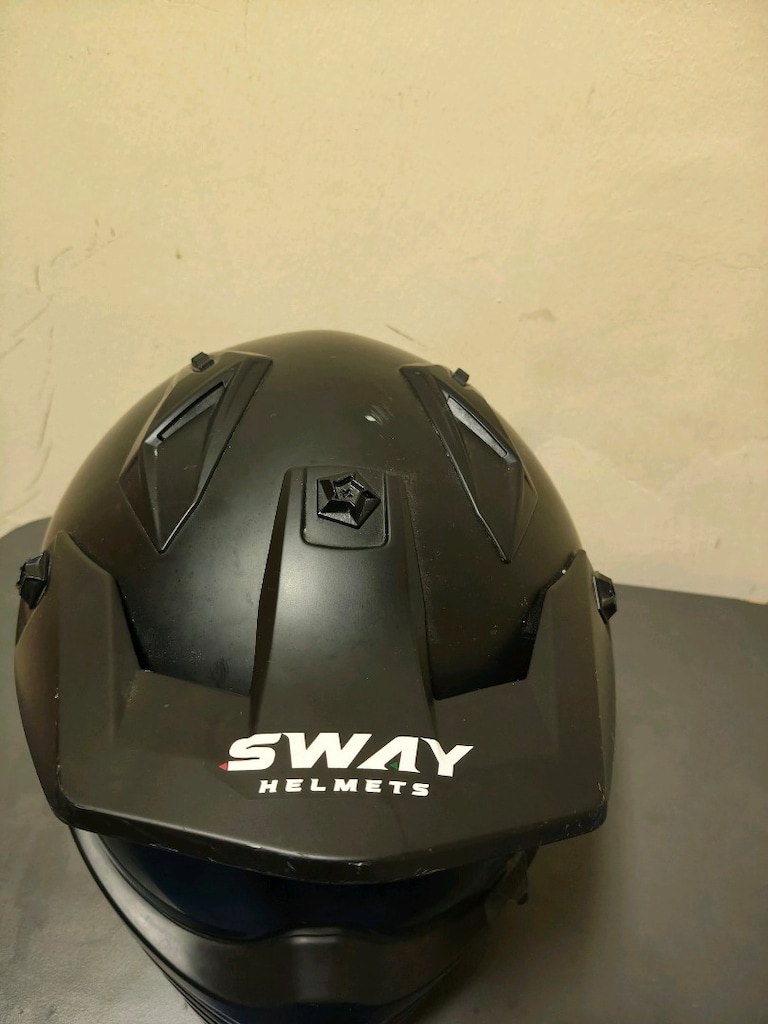 Sway Helmets L beden motor kaskı ve elektrikli bisiklet içinde uygun - 4
