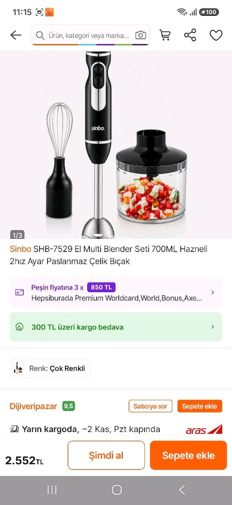 Sinbo Hand Blender Set 7529 - 4