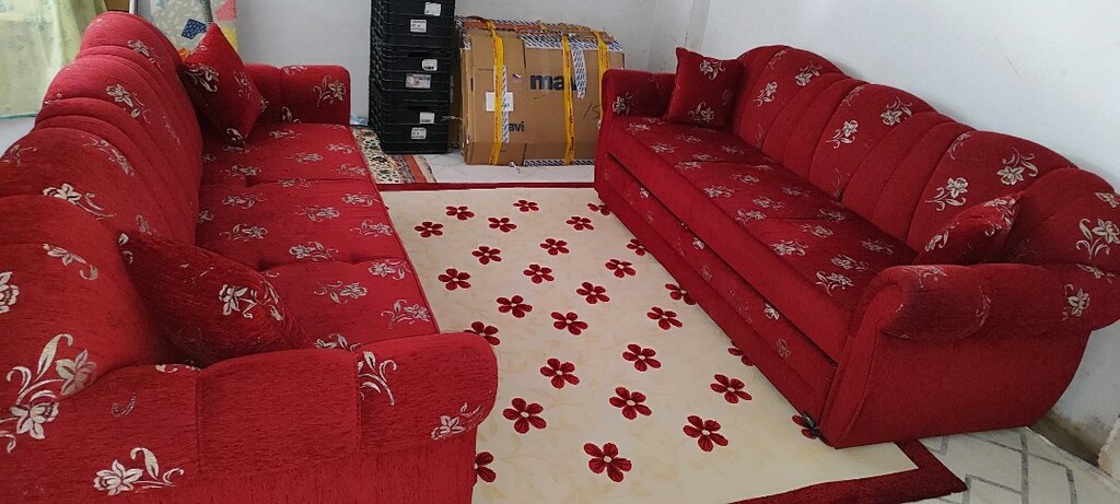 kanepe 2 adet alttan çekmeli ürün sıfır ayarında halı dahil - 3