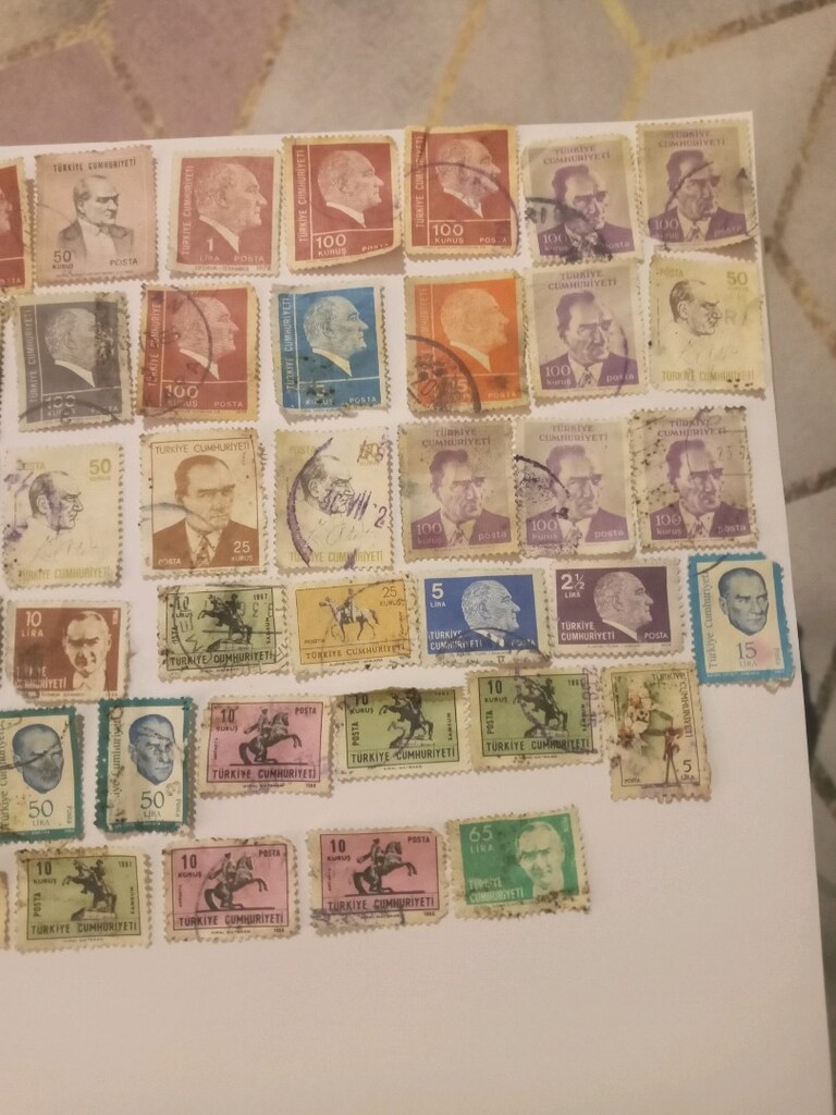 1960 ile 1988 yılları arası çeşitli pullar - 5