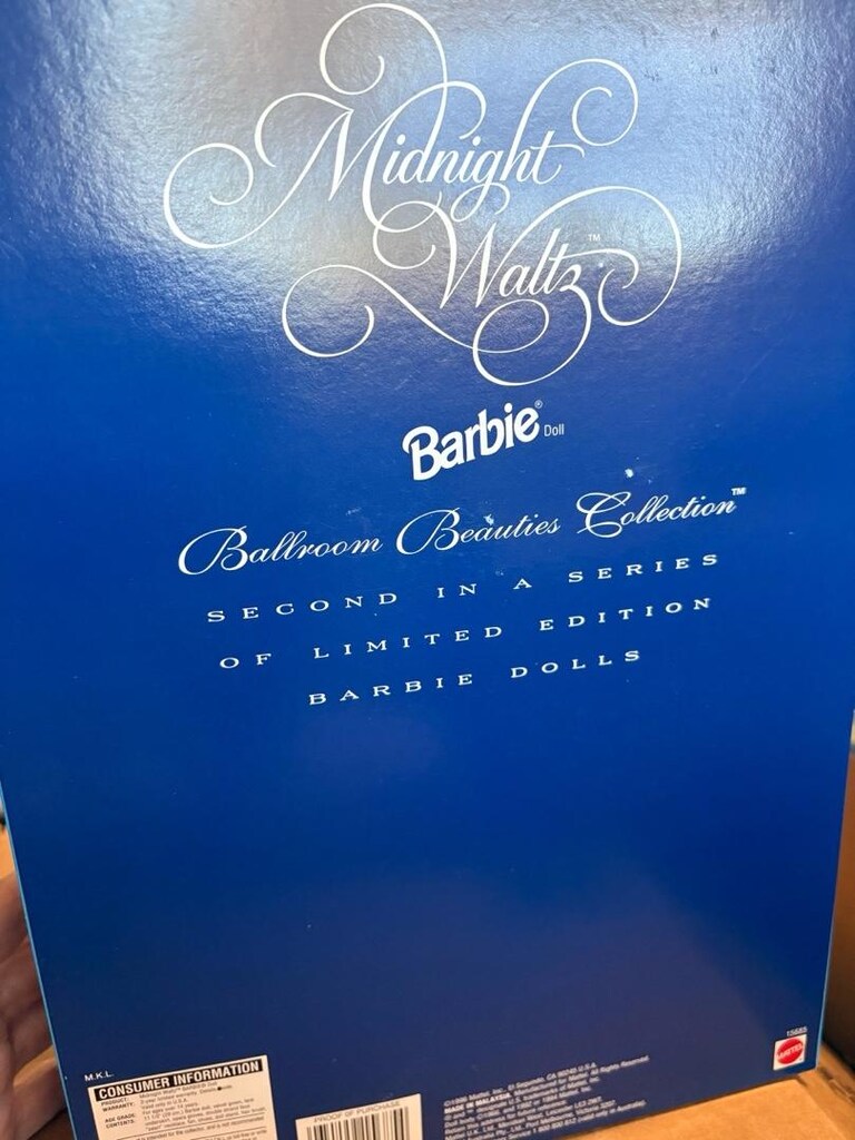 Midnight Waltz Barbie Doll Ballroom Beauties Collection 1996’ bebeği - 2
