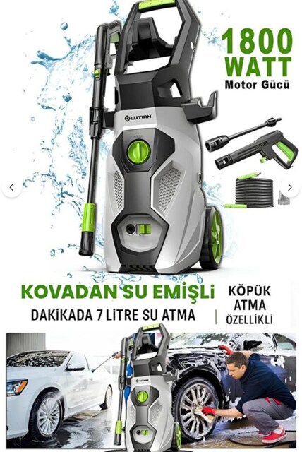Lutian LT505-1800A 150 Bar Yüksek Basınçlı Yıkama Makinesi