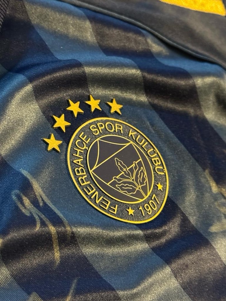 lacivert kadın kalıp Fenerbahçe imzalı forması - 6