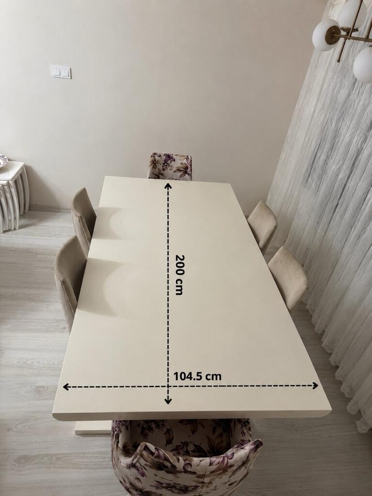 Full mdf yemek masası ve sandalyeleri - 3