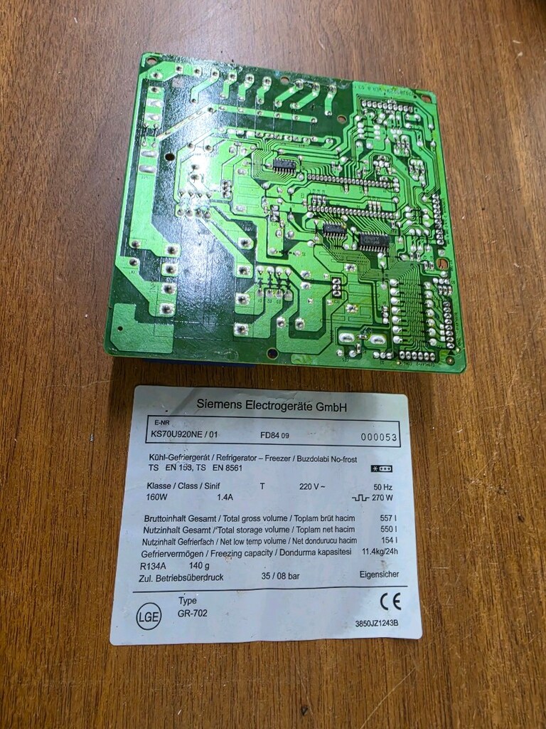 Siemens KS70U920NE / 01 Buzdolabı Elektronik Ana Kart - Orijinal Çıkma - 2