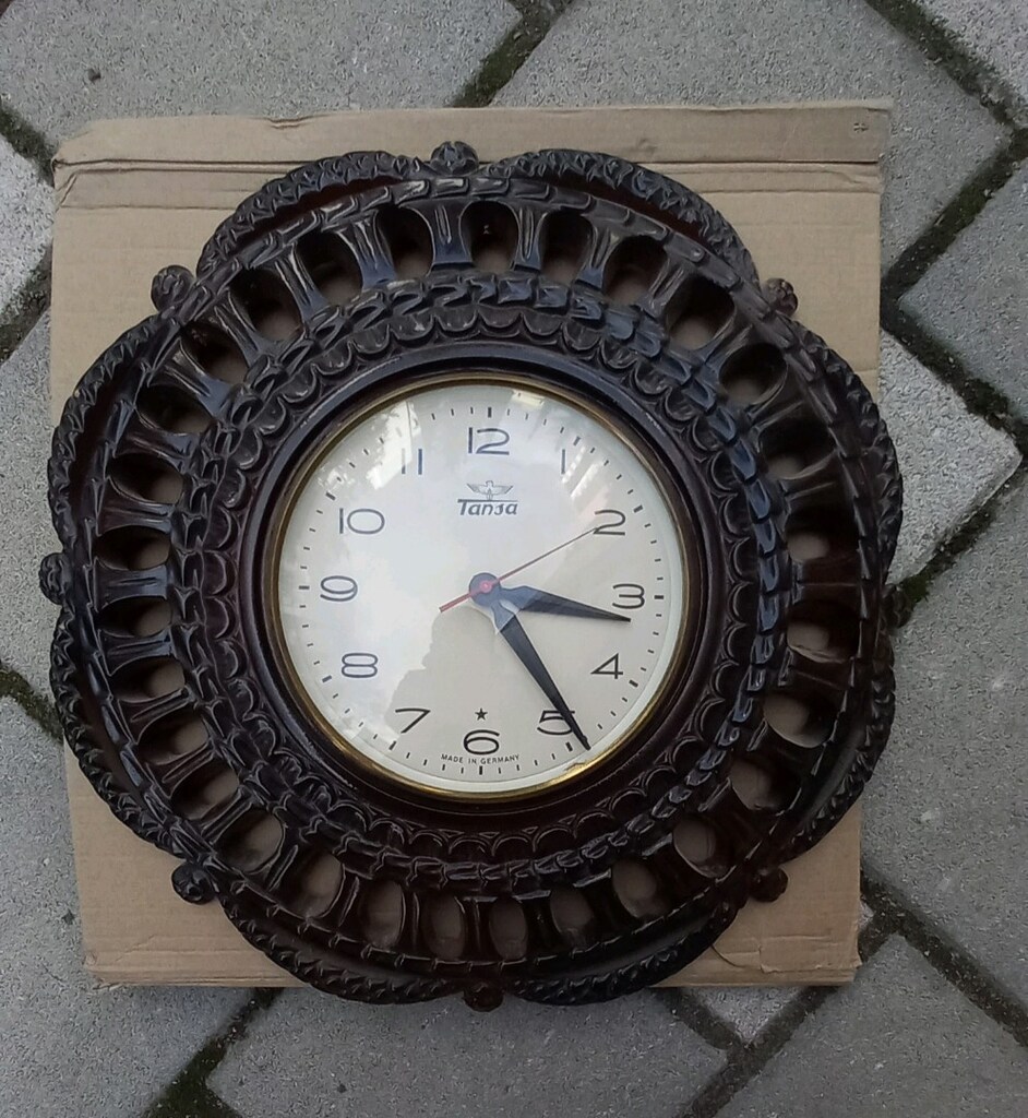 VİNTAGE TANSA POLYESTER DUVAR SAATİ - 7