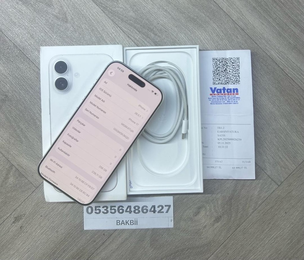 İPHONE 17 256 GB 18 AY TÜRKİYE APPLE GARANTİLİ PİL % 99 DUR - 2