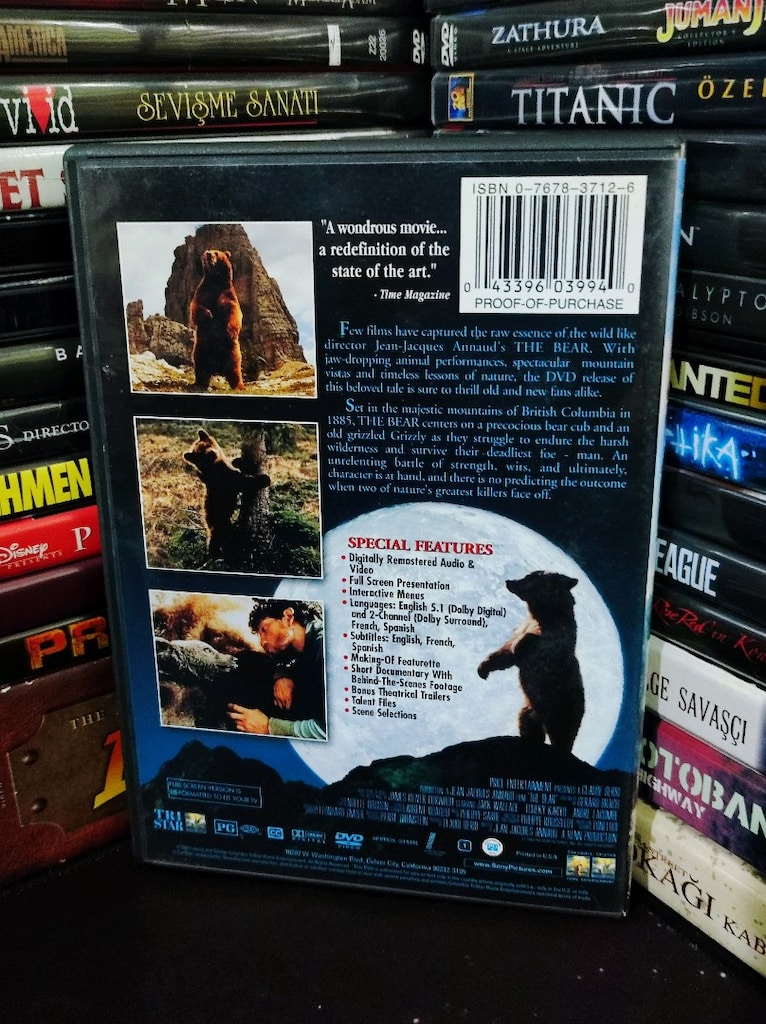 Ayı The Bear DVD Film - 2